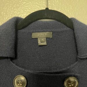 J. Crew Collection 100% cashmere double breasted cardigan sweater knit blazer S